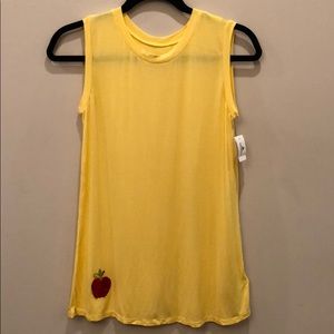 NWT Yellow Disney Snow White Tank Top